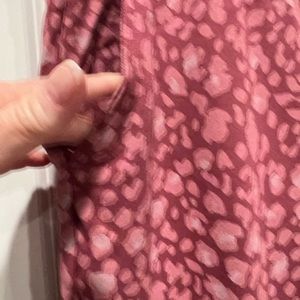 NWOT. Ladies 2 piece lounge/sleep set by DIP. Two tone pink print. Size L